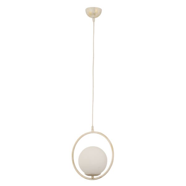 Luis Tekli Beyaz Silme Sarkıt Beyaz Camlı Modern Sarkıt Mutfak Salon Sarkıt Avize