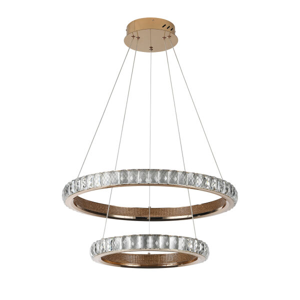 Luca 2 Katlı Gold Ledli Avize Yatak Odası, Koridor, Salon Avize