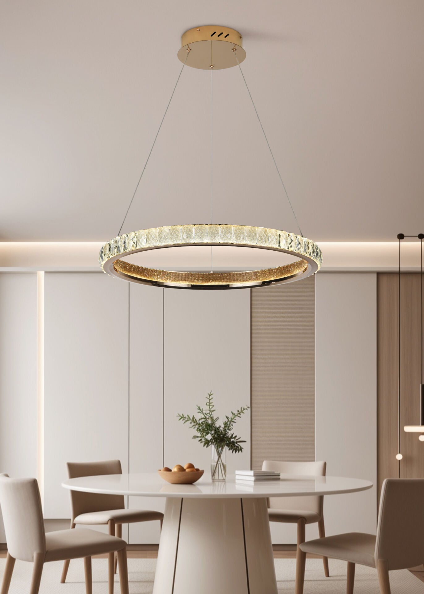 LUCA 60 LIK GOLD LEDLİ AVİZE