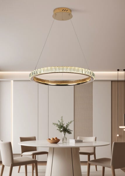 LUCA 60 LIK GOLD LEDLİ AVİZE