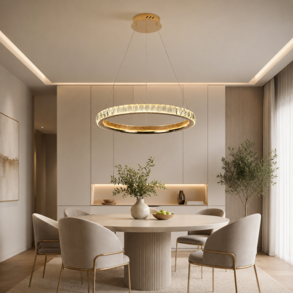 LUCA 60 LIK GOLD LEDLİ AVİZE