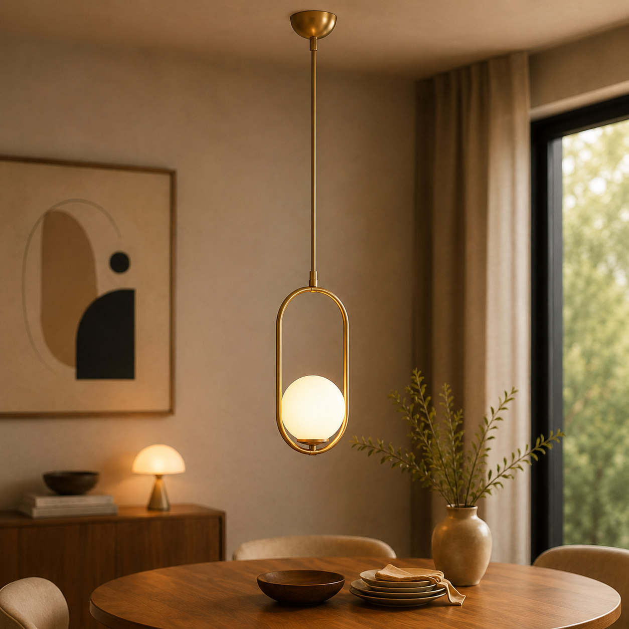 Lorin Tekli Eskitme Sarkıt Beyaz Camlı Modern Sarkıt Mutfak Salon Sarkıt Avize