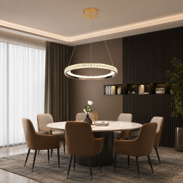 ELİO 60 LIK GOLD LEDLİ AVİZE