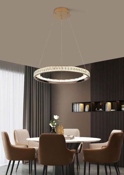 ELİO 60 LIK GOLD LEDLİ AVİZE