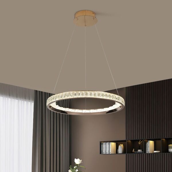 Elio 60 Lık Gold Ledli Avize Yatak Odası, Koridor, Salon Avize