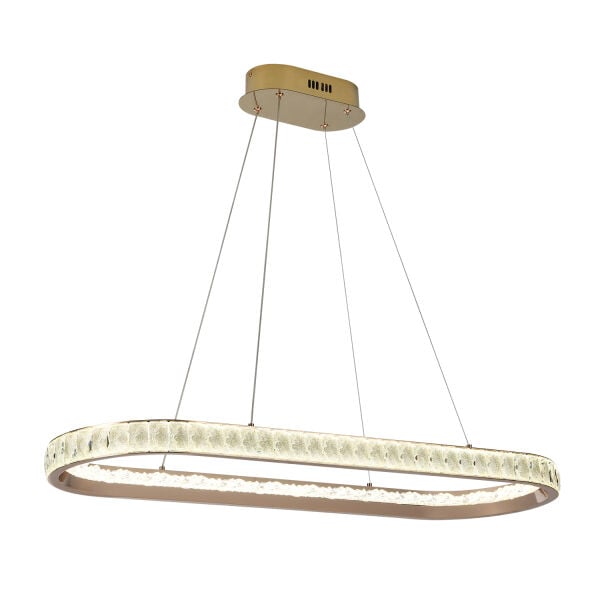 ELİO SIRALI GOLD LEDLİ AVİZE