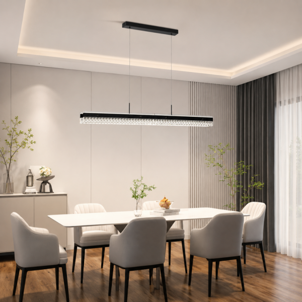 NAOMİ SIRALI FÜME LEDLİ AVİZE