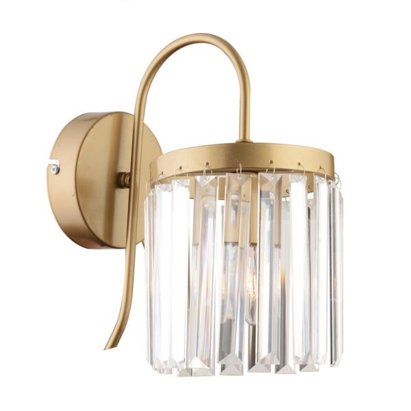 Rachel Eskitme Kristal Taşlı Duvar Lambası Yatak Odası-Yatak Başı-Salon için Aplik