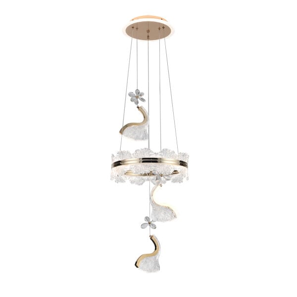 LILIANA 3'LÜ GOLD LED AVİZE