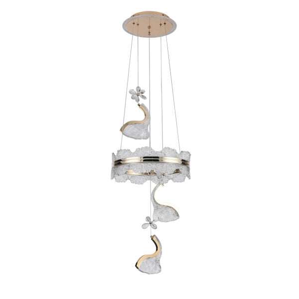 LILIANA 3'LÜ GOLD LED AVİZE