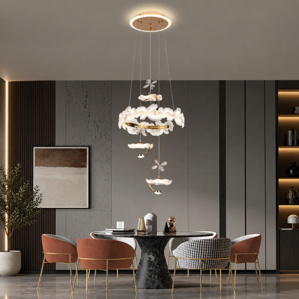 ANKA 3'LÜ GOLD LED AVİZE