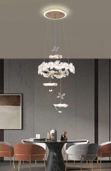 ANKA 3'LÜ GOLD LED AVİZE