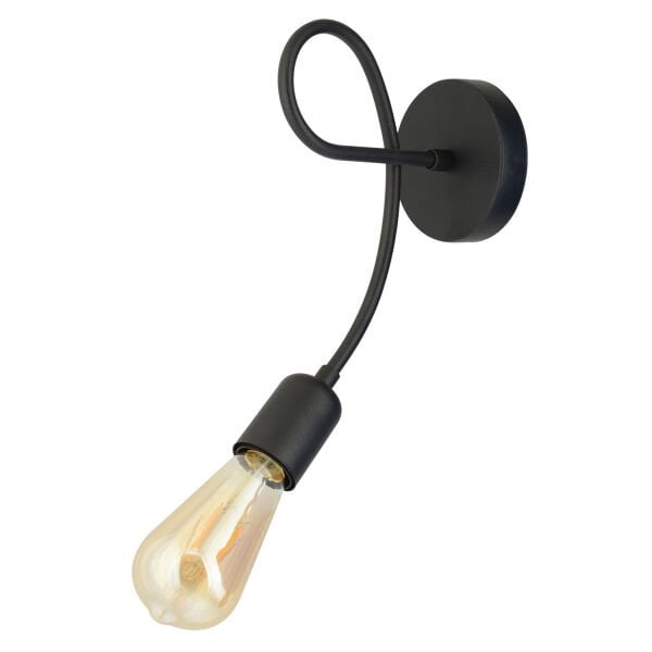 Alegra Siyah Yatak Odası-Yatak başı,Cafe,Restoran için Duvar Lambası Modern Retro Aplik