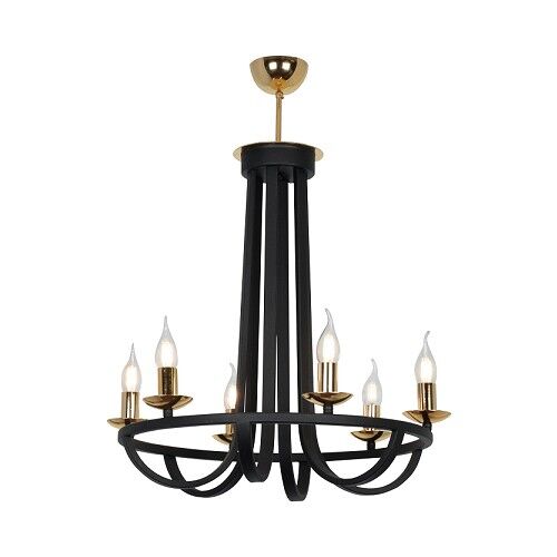 Penelope Siyah 6 Lı Modern Genç Odası Yatak Odası Retro Salon Avize