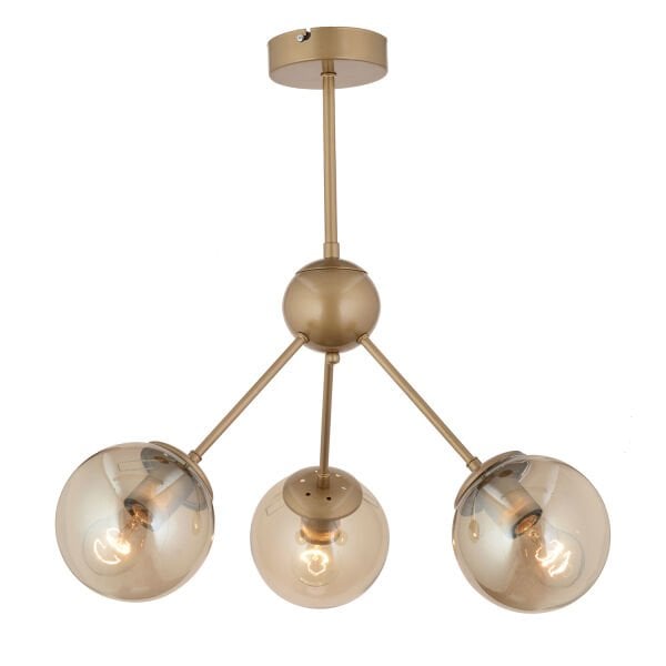 Meyo 3Lü Eskitme Bal Camlı Modern Genç Odası Yatak Odası Salon Avize