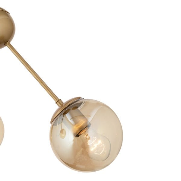 Meyo 3Lü Eskitme Bal Camlı Modern Genç Odası Yatak Odası Salon Avize