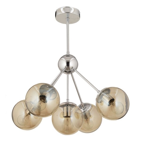 Meyo 5Li Krom Bal Camlı Modern Genç Odası Yatak Odası Salon Avize