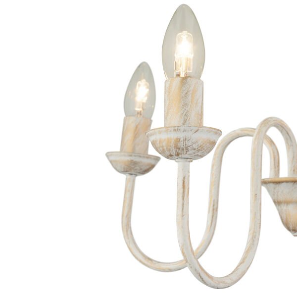 Barceto 5Li Beyaz Spor Modern Sarkıt Mutfak Salon Avize