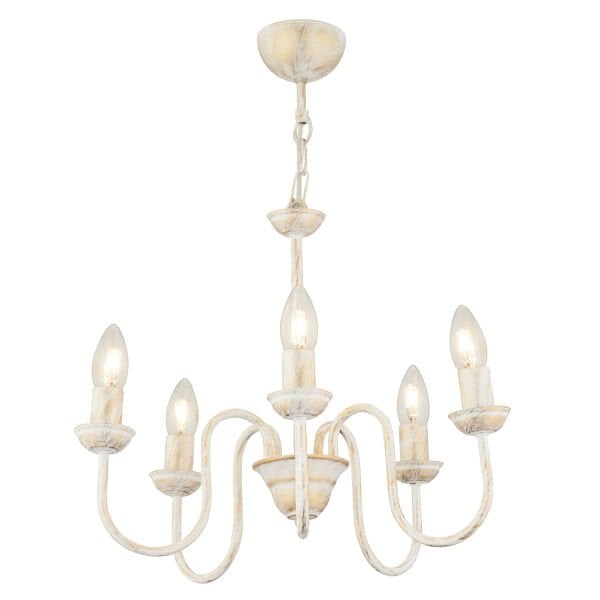 Barceto 5Li Beyaz Spor Modern Sarkıt Mutfak Salon Avize