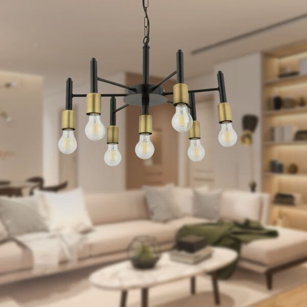 Semin 7Li Modern Cafe,Restoran için Uygun Retro Salon Avize