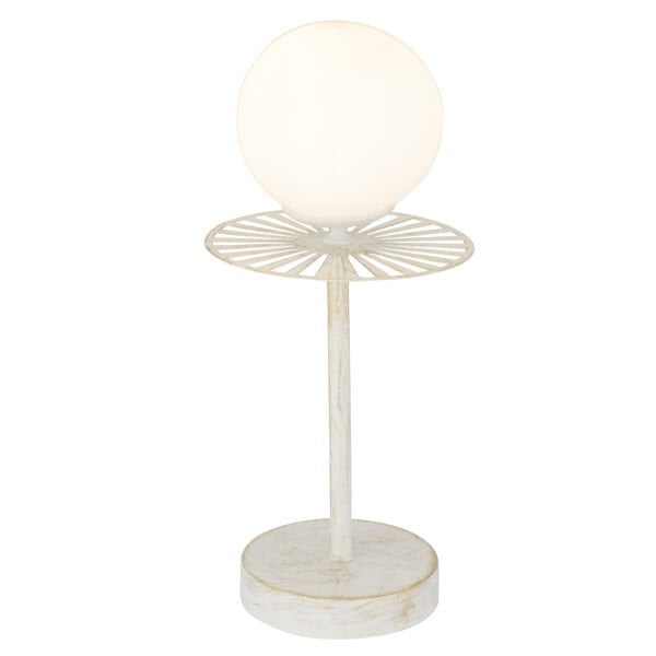 Rakes Beyaz Silme Abajur Salon-Yatak Odası Modern Tasarım Masa Lambası