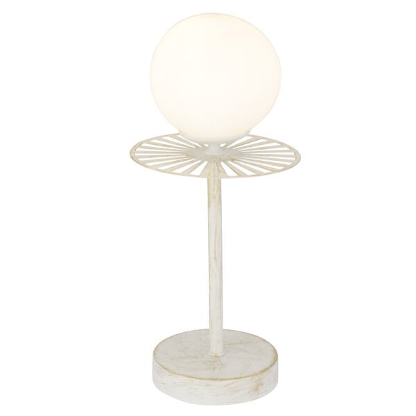 Rakes Beyaz Silme Abajur Salon-Yatak Odası Modern Tasarım Masa Lambası