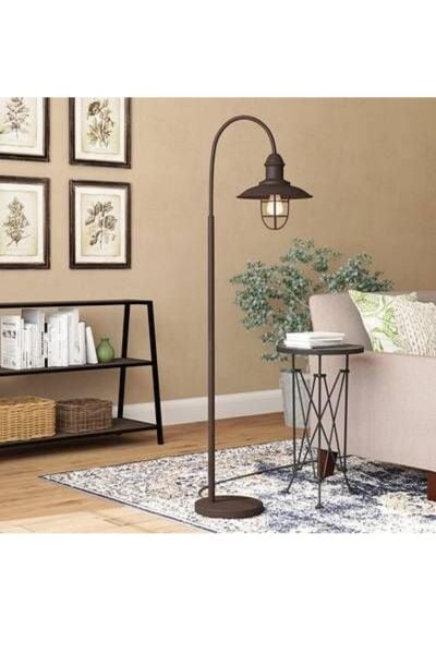 Arel Siyah Dekoratif Tasarım Retro Metal Lambader