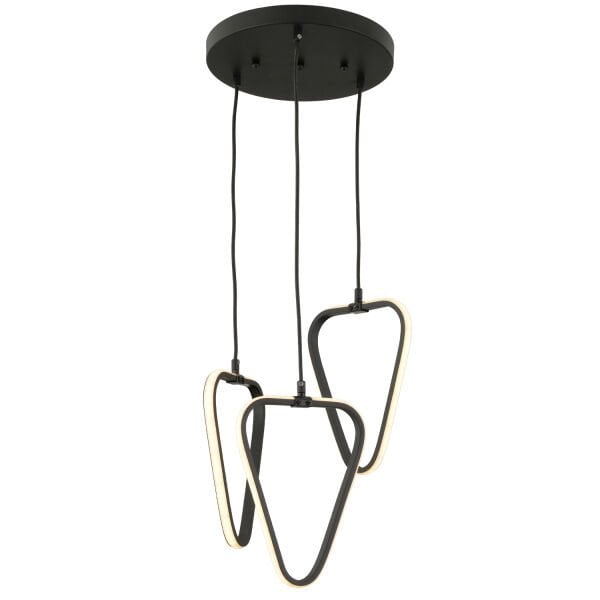 Vekmo 3Lü Siyah  55 Watt 3 Renkli Modern Mutfak Banyo Mutfak Led Salon Avize