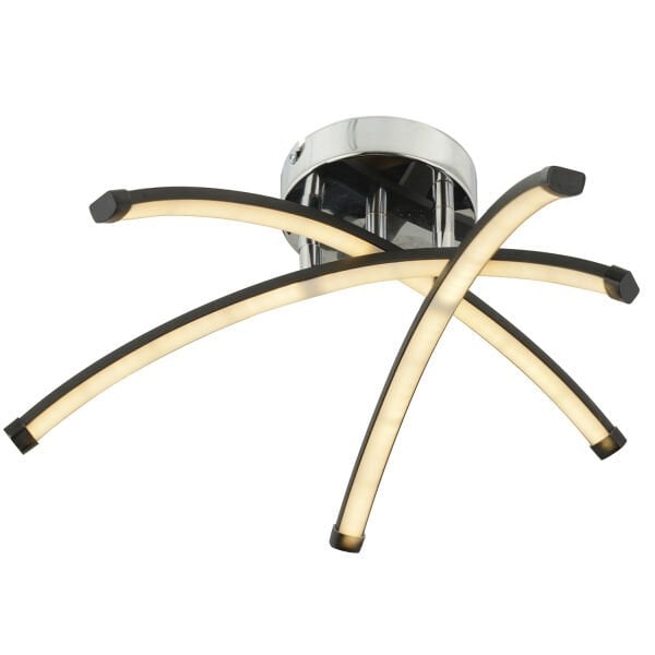 Dosse 3Lü Siyah 28 Watt Plafonyer 3 Renkli Ledli Modern Mutfak Banyo Led Salon Sarkıt Avize