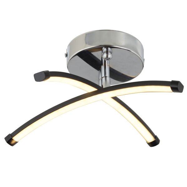 Dosse 2Li Siyah 15 Watt Plafonyer 3 Renkli Ledli Modern Mutfak Banyo Led Salon Sarkıt Avize