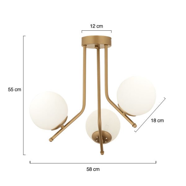 Nida 3Lü Komple Eskitme Boyalı Modern Mutfak Yatak Odası Salon Avize