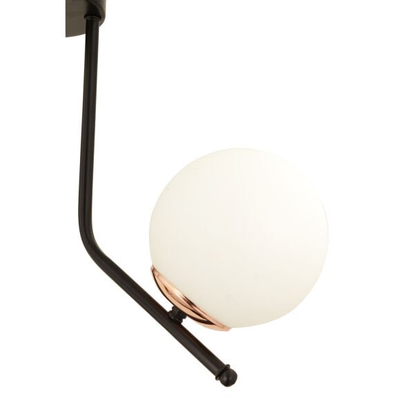 Nida 3Lü Siyah Bakır Modern Mutfak Yatak Odası Retro Salon Avize