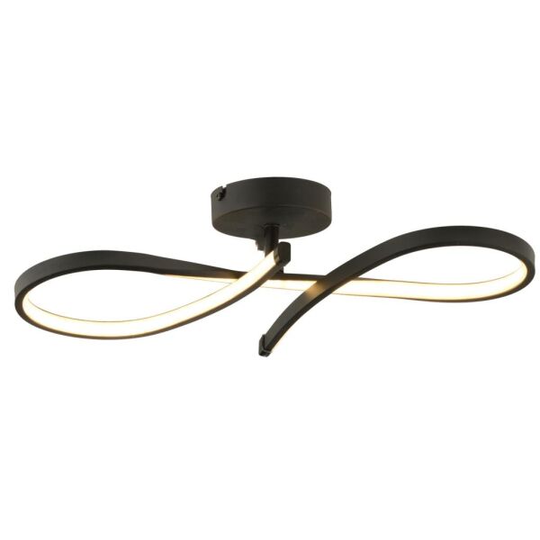 Vetto Siyah 38 Watt Plafonyer 3 Renkli Ledli Modern Mutfak Banyo Led Salon Sarkıt Avize