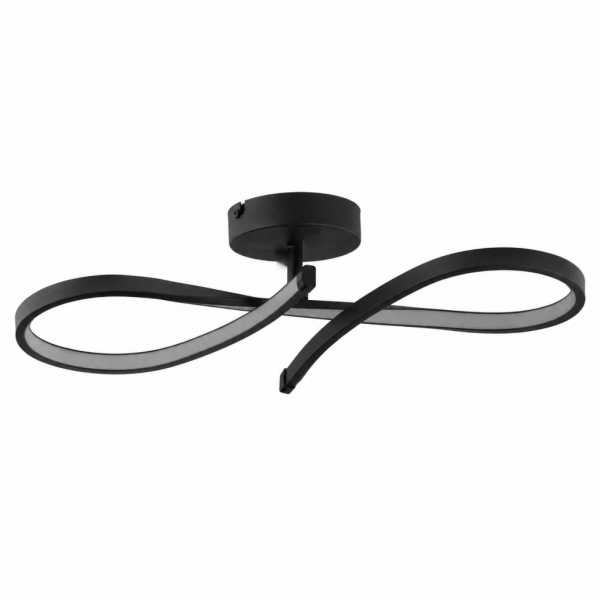 Vetto Siyah 38 Watt Plafonyer 3 Renkli Ledli Modern Mutfak Banyo Led Salon Sarkıt Avize