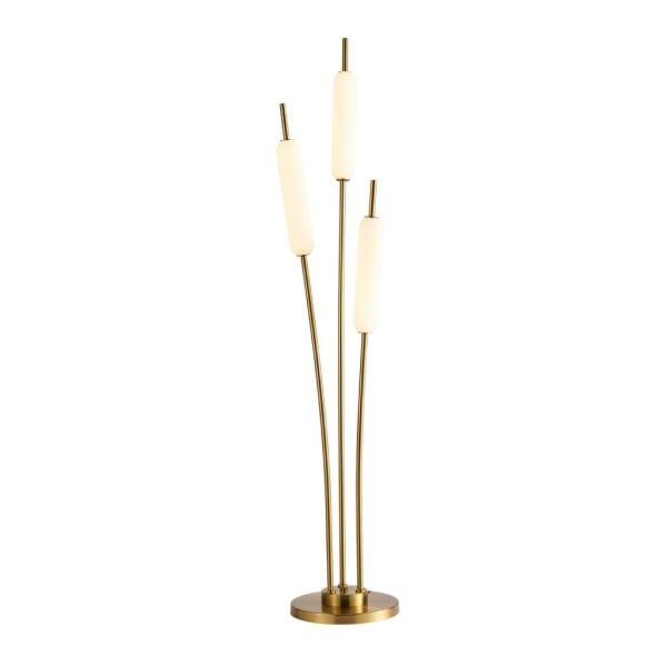 Reed 3'lü Gold 36 Watt Led Lambader