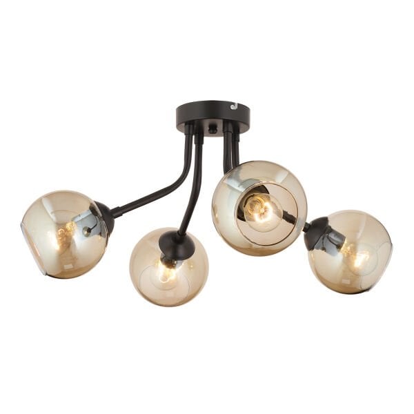 David 4Lü Siyah Bal Camlı Modern Genç Odası Mutfak Retro Salon Avize