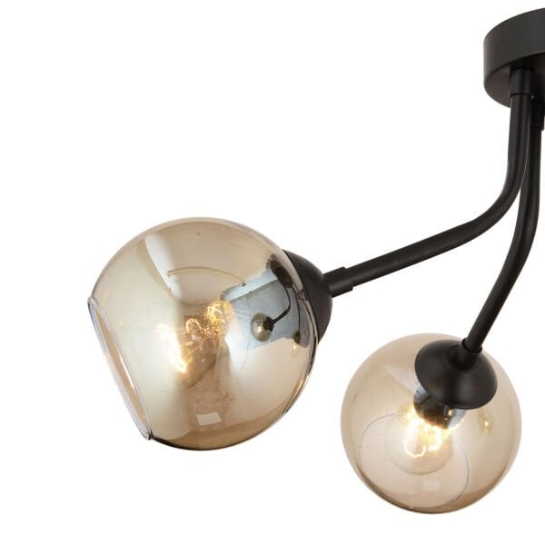 David 4Lü Siyah Bal Camlı Modern Genç Odası Mutfak Retro Salon Avize