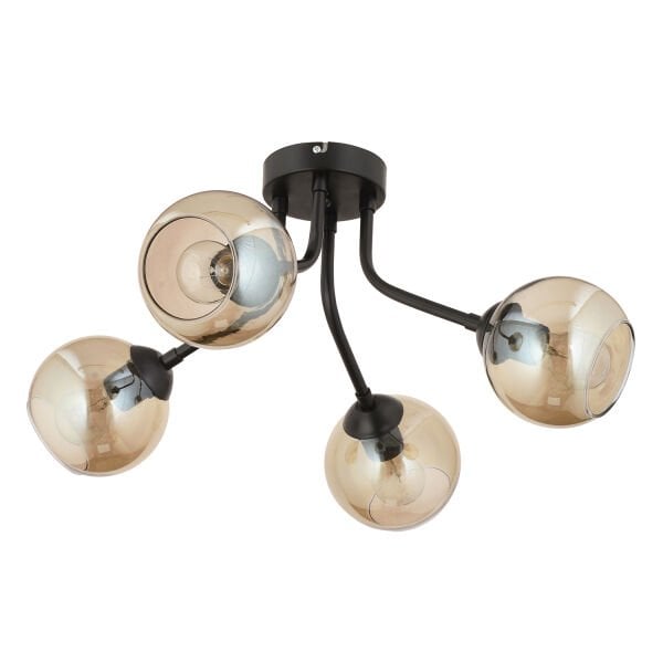 David 4Lü Siyah Bal Camlı Modern Genç Odası Mutfak Retro Salon Avize