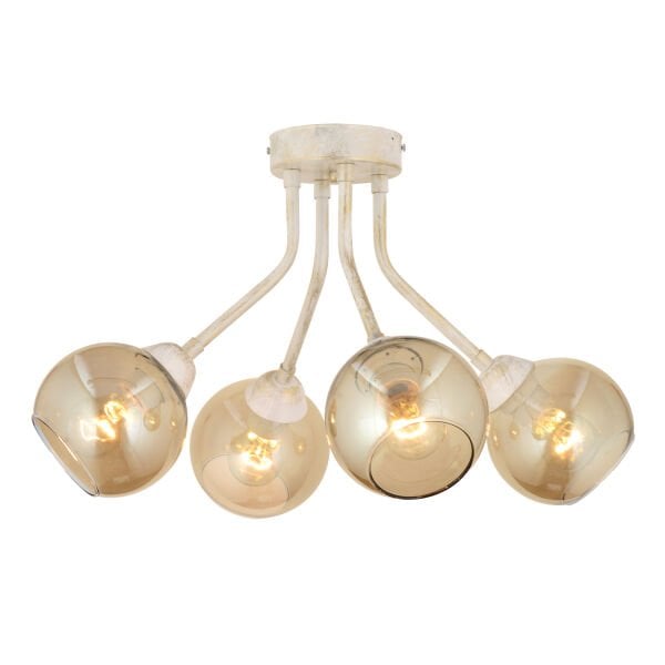 David 4Lü Beyaz Silme Bal Camlı Modern Genç Odası MutfakSalon Avize