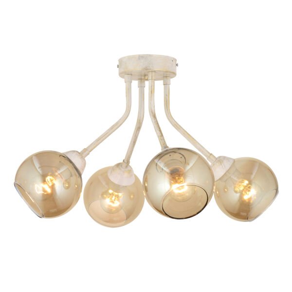 David 4Lü Beyaz Silme Bal Camlı Modern Genç Odası MutfakSalon Avize