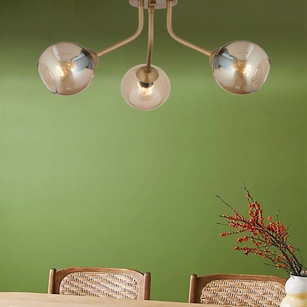 David 3Lü Eskitme Bal Camlı Modern Genç Odası MutfakSalon Avize