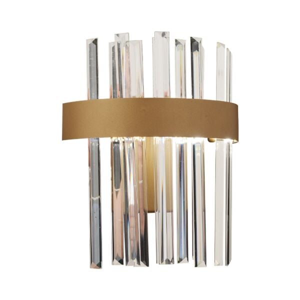 Brampton Ledli 3 Renk Kristal Led Salon-Yatak Başı Aplik