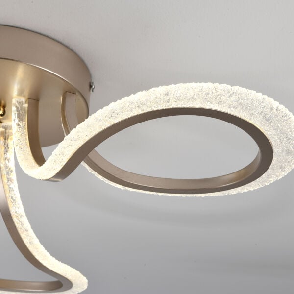 Celeste 3'Lü Nikel Led Avize
