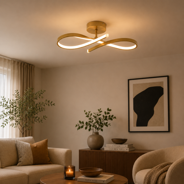 Vetto Eskitme 38 Watt Plafonyer 3 Renkli Ledli Modern Mutfak Banyo Led Salon Sarkıt Avize