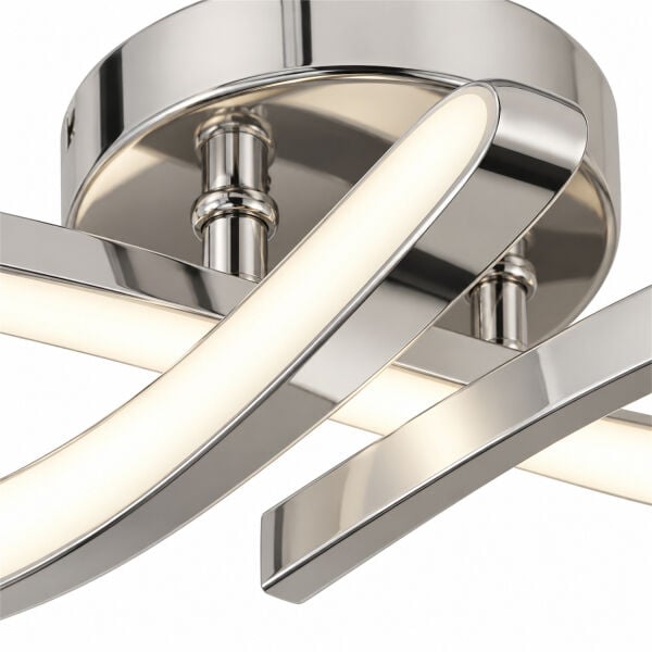 Vetto Krom 38 Watt Plafonyer 3 Renkli Ledli Modern Mutfak Banyo Led Salon Sarkıt Avize