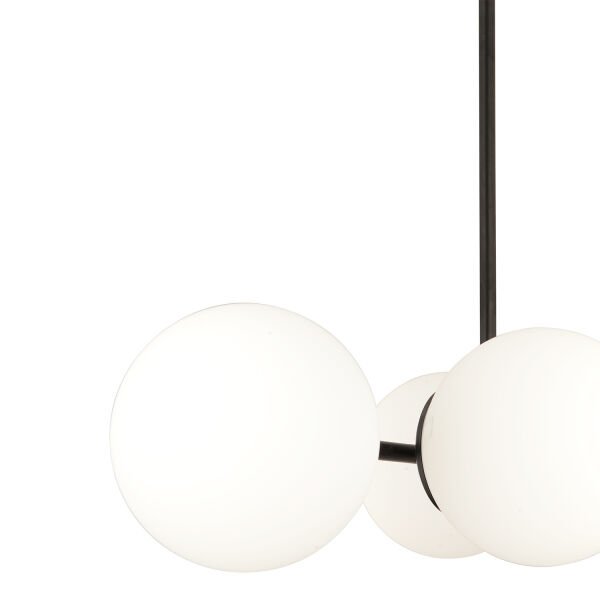 Lema 4Lü Siyah Modern Yemek Masası Üstü Yatak odası Salon Avize