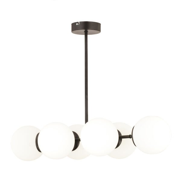 Lema 6Lı Siyah Modern Yemek Masası Üstü Yatak odası Salon Avize