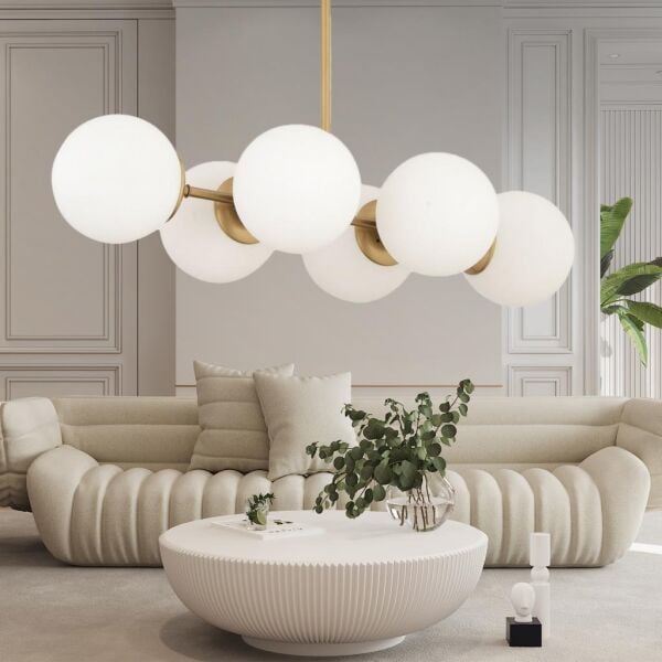 Lema 6Lı Eskitme Modern Yemek Masası Üstü Yatak odası Salon Avize