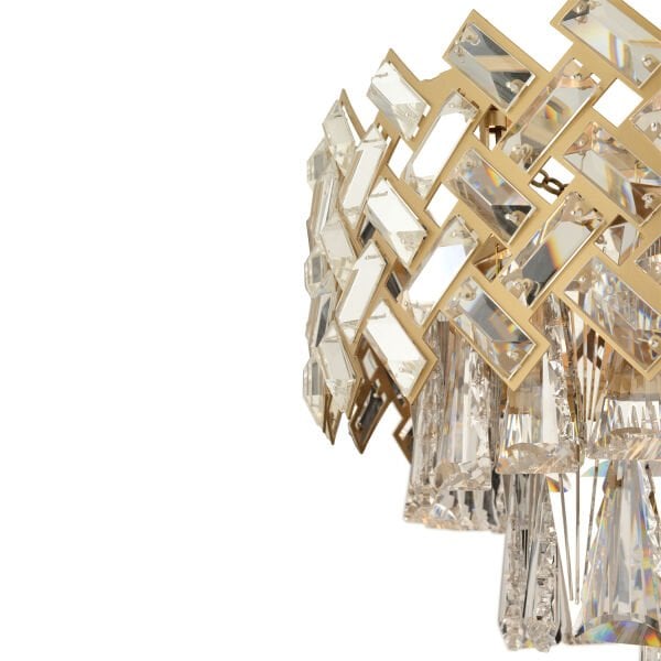 Melina Eskitme Kristal Taşlı Salon Avize