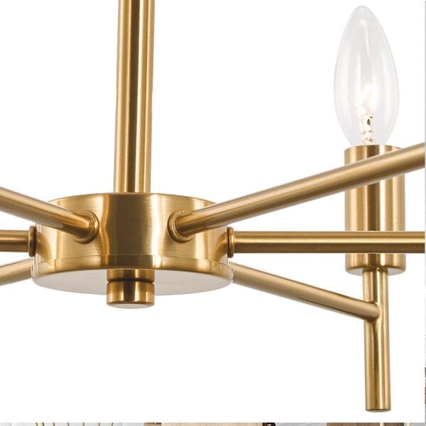 Vaneo 6 Lı Gold Modern Genç Odası Mutfak Salon Avize